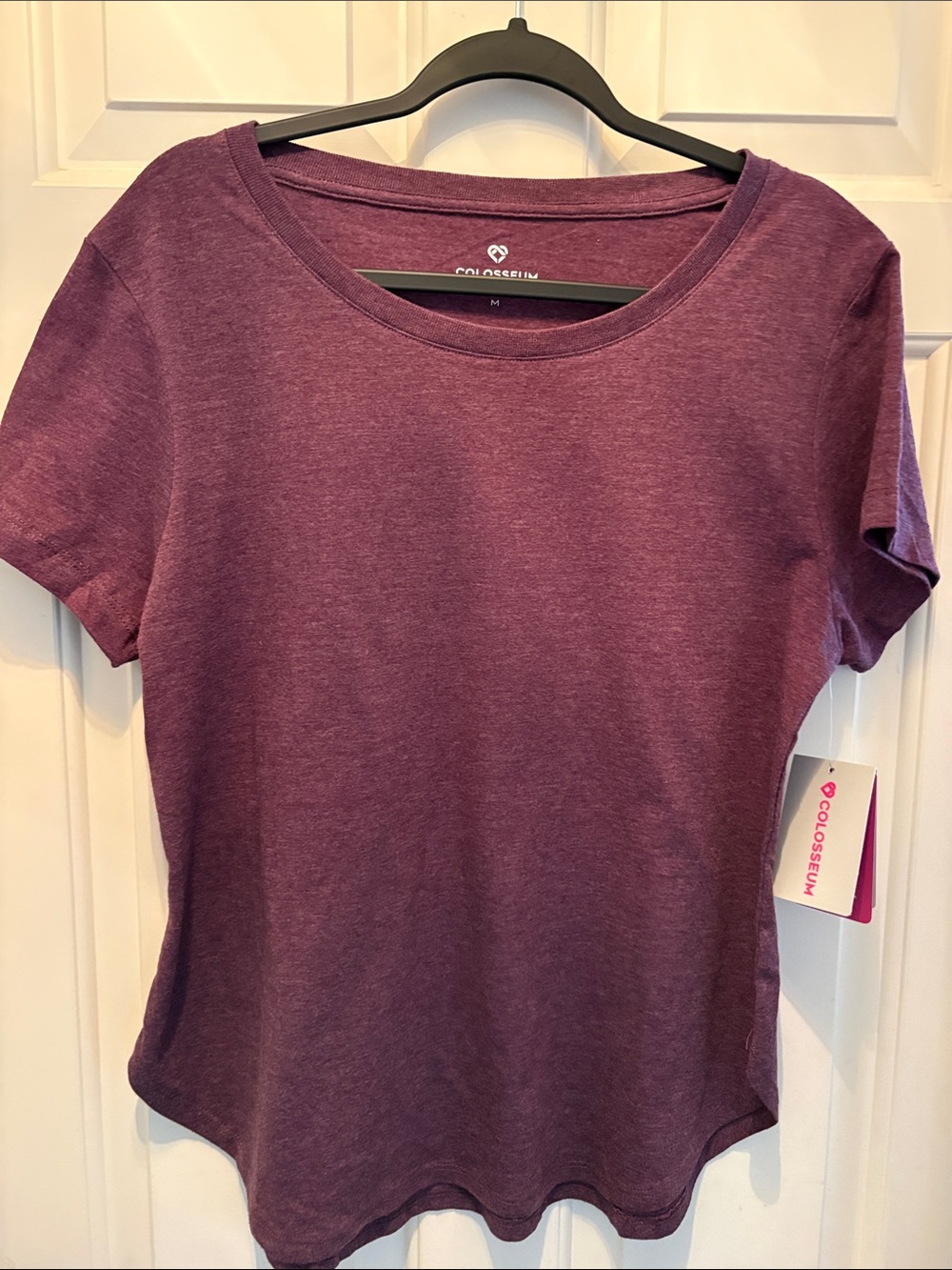 Colosseum Women's Short Sleeve Crew Tee in Plum Heather